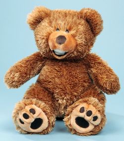 Swinging Sitting Bear Teddy Bear brown mottled 30 cm