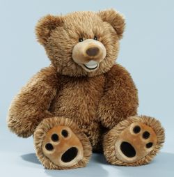 Schlenker-Sitzbär Teddybär braunmeliert 47 cm