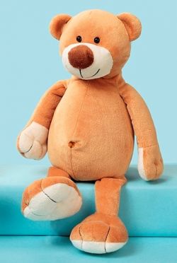 Schlenker-Sitzbär Teddybär goldbraun 35 cm