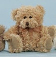sitting bear teddy bear gold, 11 cm
