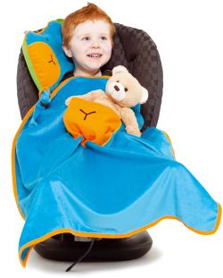 Trunki Snoozihedz - Reiseset Löwe 'LEEROY' Decke, Kuscheltier und Kissen in Einem