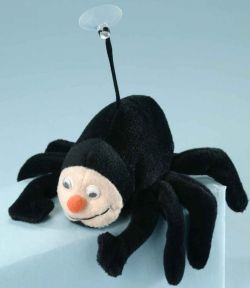 Spinne schwarz 17 cm
