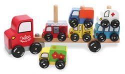 Vilac Stecklernspiel Autotransporter mit 6 Autos