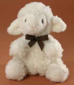 Woll-Babylamm naturweiß 20 cm mit Schafstimme
