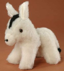 Woll-Esel naturweiß 30 cm