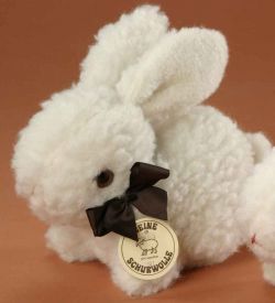LEVUVU Woll-Hase naturweiß 21 cm