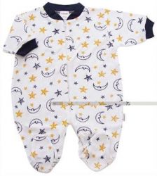 Coverall Pyjama 1tlg., marine Moon/Stars Frottee size 50/56cm