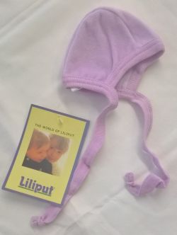Baby prematurely preemie cap bunny rabbit lilac size 44