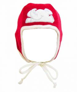 Baby velour cap bordeaux size 74/80