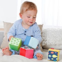 Fehn 4er Set Würfel COLOR Friends
