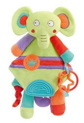 Fehn - Activity-Cuddle cloth elephant with soft-bite