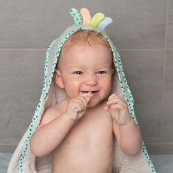 Fehn Meereskinder Hooded Bath Towel Octopus