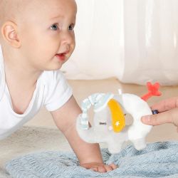 Fehn Good Night Soft Ring Rattle Elephant