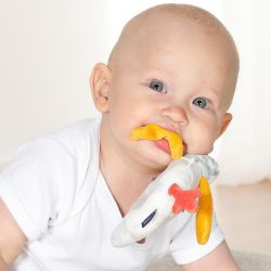 Fehn Good Night Soft Ring Rattle Elephant