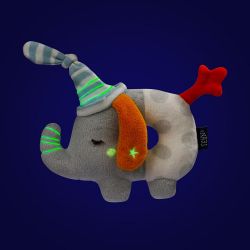 Fehn Good Night Soft Ring Rattle Elephant