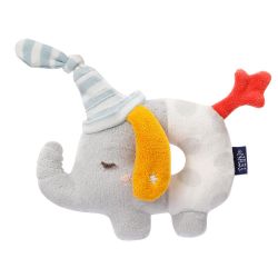 Fehn Good Night Soft Ring Rattle Elephant