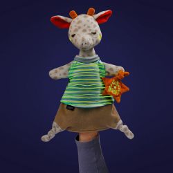 Fehn Good Night Comforter Handpuppet Giraffe