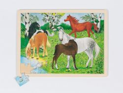 goki wooden set puzzle - pony farm