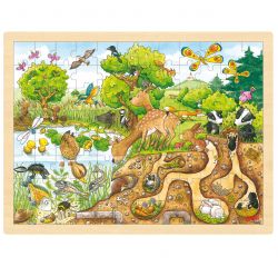 Goki insert puzzle experience nature