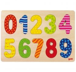 Goki Einlegepuzzle Zahlen 0-9