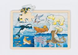 Goki Holzpuzzle - Polartiere