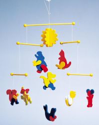 Goki - Wooden mobile animals