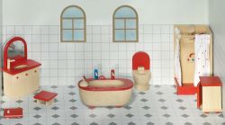 goki - doll house accessories bathroom