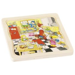 Goki Schichtenpuzzle Mein Tag