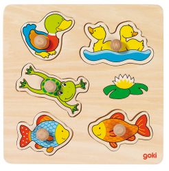 Goki plug-in puzzle Our pond, goki basic.