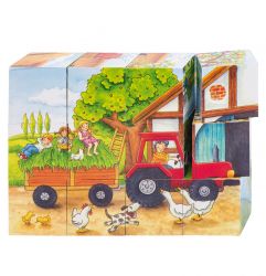 Goki cube puzzle seasons on the farm