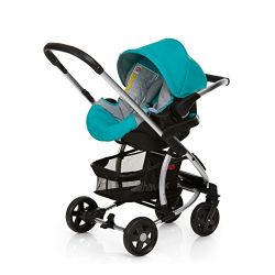 Hauck Kinderwagenset Stroller Set Miami 4 Trio Set inkl. Wanne, Zero Plus Comfort Petrol/Grey