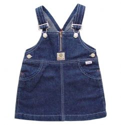 Jeans-Latzrock stonewashed