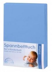 Julius Zöllner fitted sheet blue 70 x 140 cm - terry cloth
