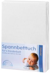 Julius Zöllner Spannbetttuch Jersey weiß 90 x 40 cm