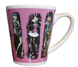 Children's mug ceramic 2-fold sorted in Monster High-Design in gift box