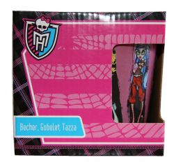 Children's mug ceramic 2-fold sorted in Monster High-Design in gift box