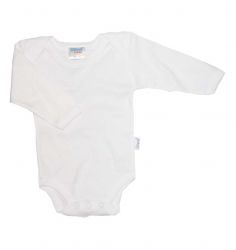 Baby Langarmbody weiß Gr. 74/80