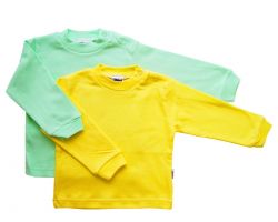 Langarmshirt mint/gelb/rosa