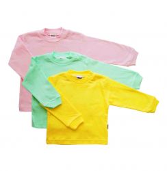 Langarmshirt mint/gelb/rosa