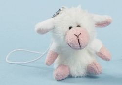 LEVUVU Anhänger-Lämmchen weiß 4 cm