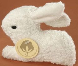 Frottee-Häschen naturweiß 14 cm