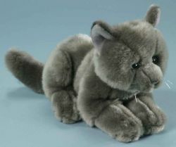 LEVUVU Katze Russisch-Blau grau 24 cm