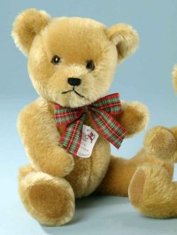 Mohair-Scheibenbär Teddybär gold 35 cm mit Brummstimme