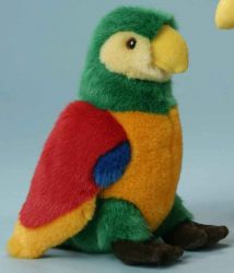 LEVUVU Plüsch-Papagei bunt 24 cm