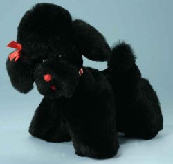 LEVUVU Pudel schwarz 38 cm
