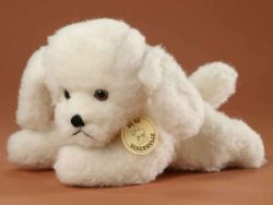 LEVUVU Woll-Hund naturweiß 30 cm