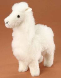 LEVUVU Woll-Lama naturweiß 20 cm