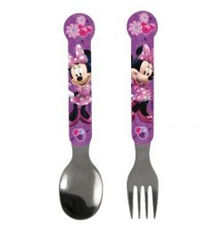 Minnie Mouse - 2 pcs. Cutlery Set Gems Purple