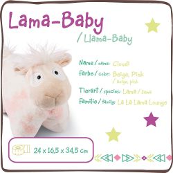 Nici Cuddly Animal Pillow Llama Baby Cloudi, 34x26cm