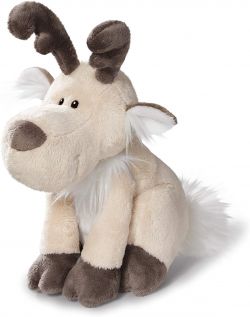 Nici sitting cuddly reindeer